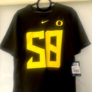 Oregon Ducks Youth Large Sequoia Green Jersey